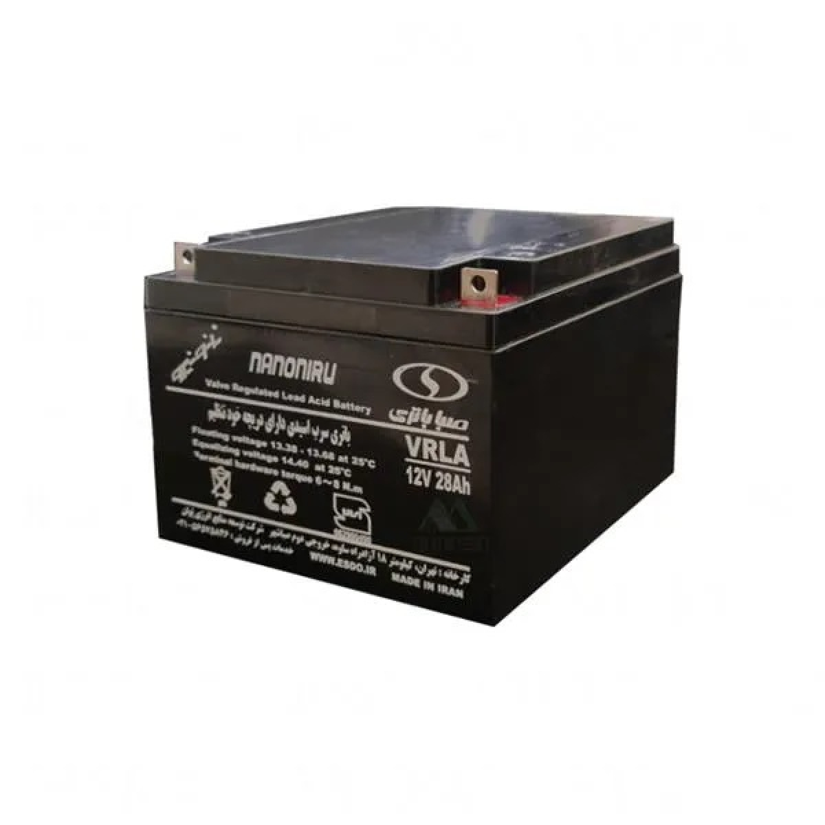 باتری UPS صبا ظرفیت 28 آمپر ۱۲ ولت