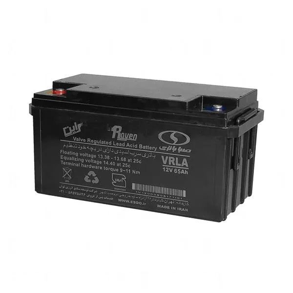 باتری UPS صبا ظرفیت 65 آمپر ۱۲ ولت