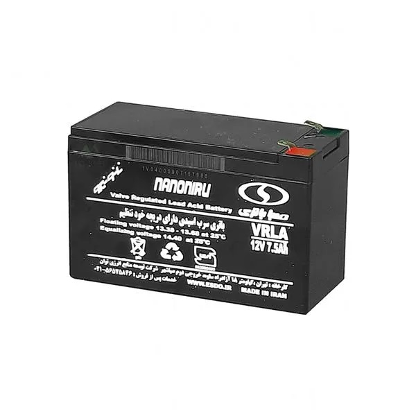 باتری UPS صبا ظرفیت 7 آمپر ۱۲ ولت