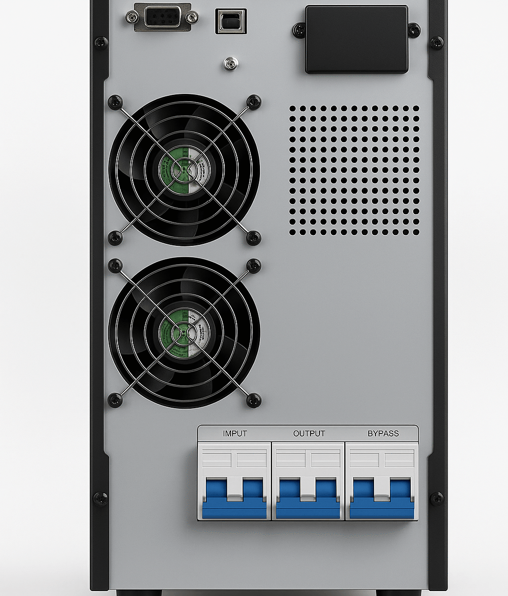 Alternative view of یو پی اس مکسترونیک مدل OL ظرفیت 10KVA باتری بیرونی