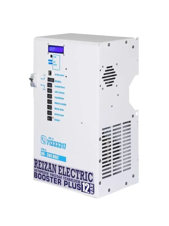 استابلایزر تک فاز 20 کاوا ( 80 آمپر ) رله ای تیپ B ریزان الکترونیک