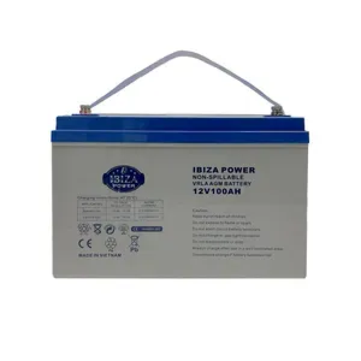 باتری یو پی اس 12 ولت 100 آمپر ساعت ایبیزا مدل IBZ 12-100 ساخت ویتنام