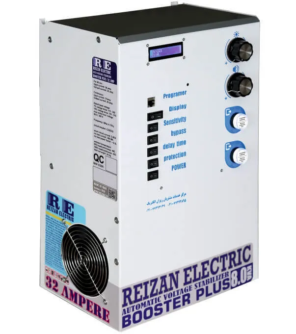 استابلایزر تک فاز 15 کاوا ( 63 آمپر ) رله ای تیپ A ریزان الکترونیک