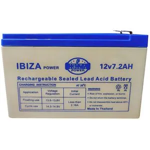 باتری یو پی اس 12 ولت 7 آمپر ساعت ایبیزا مدل IBZ 12-7.2 ساخت ویتنام