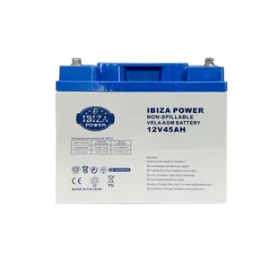 باتری یو پی اس 12 ولت 45 آمپر ساعت ایبیزا مدل IBZ 12-45 ساخت ویتنام