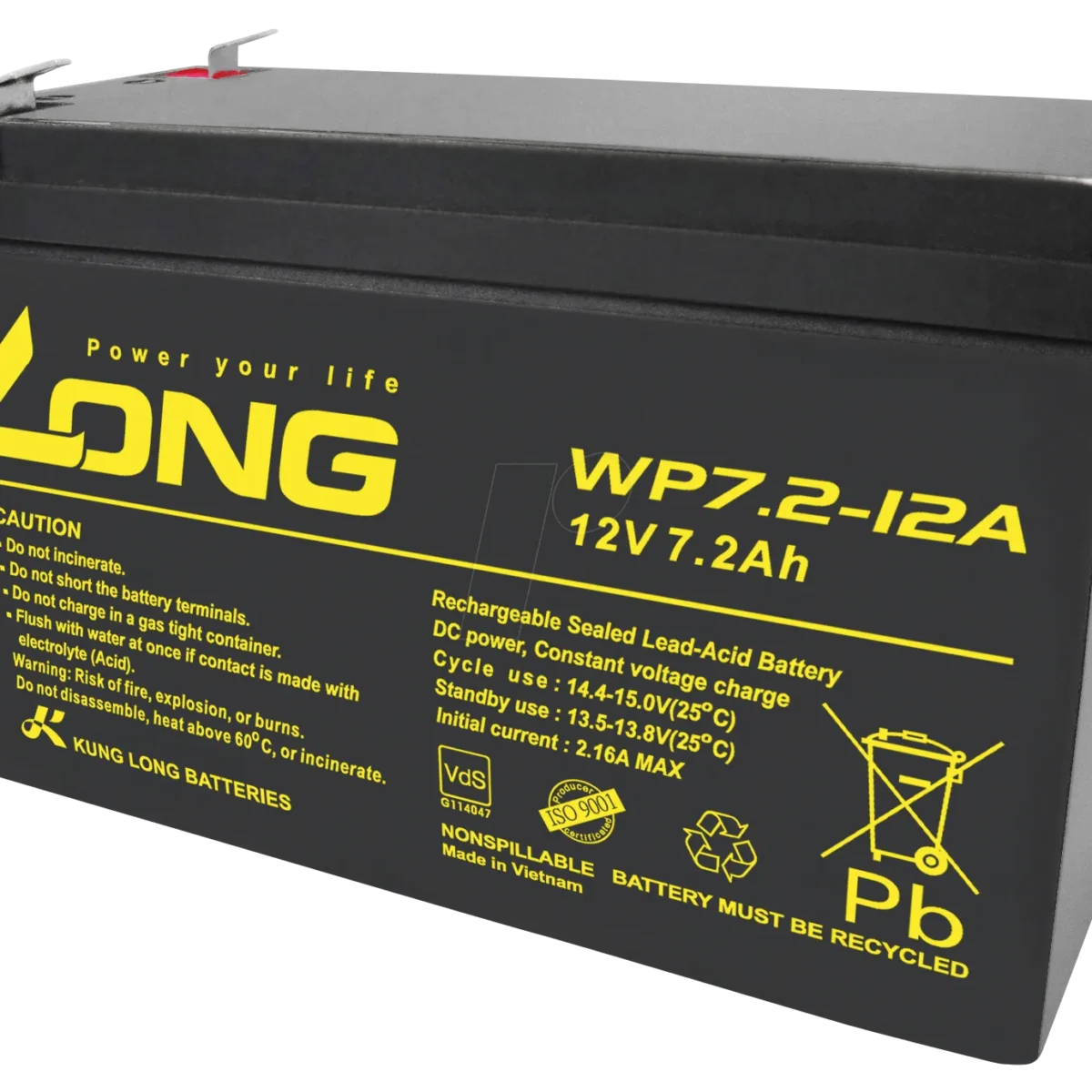 باتری یوپی اس 12 ولت 7 آمپر ساعت لانگ ساخت ویتنام