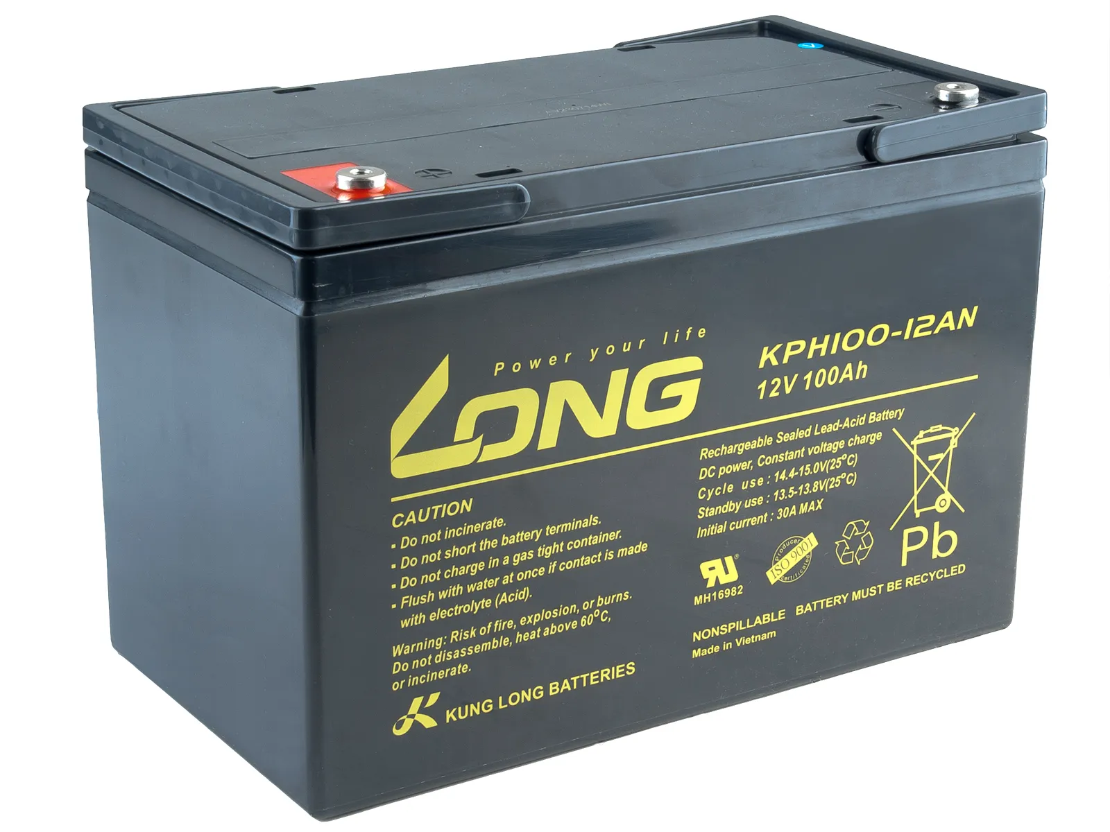 باتری یوپی اس 12 ولت 100 آمپر ساعت لانگ ساخت ویتنام