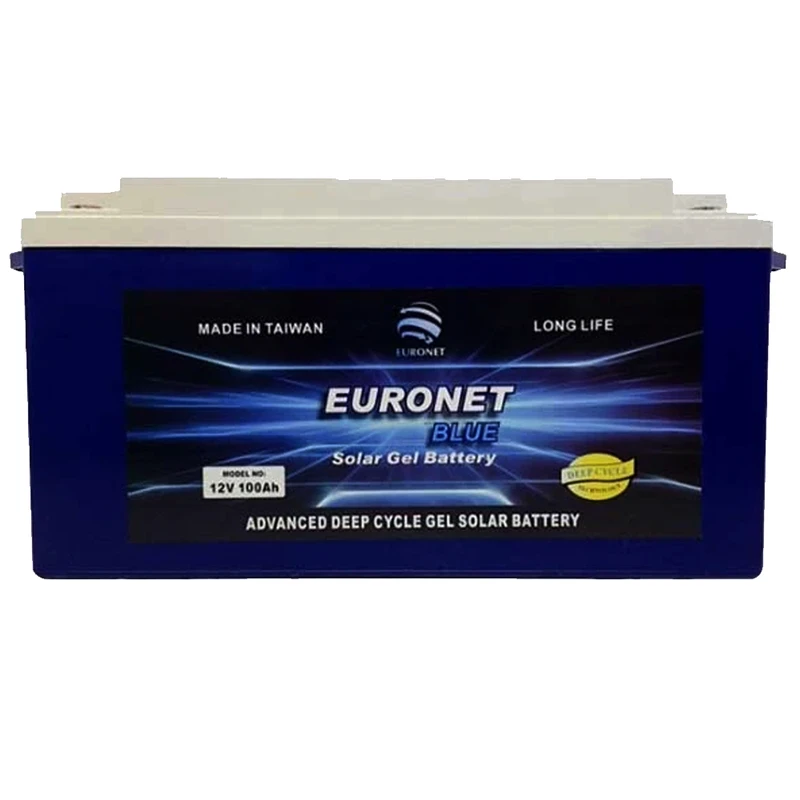 Alternative view of باتری ژل دیپ سایکل ۱۲ ولت ۱۰۰ آمپر یورونت (Euronet) سری BLUE – ساخت تایوان / ضمانت اصلی بودن کالا / ارسال فوری