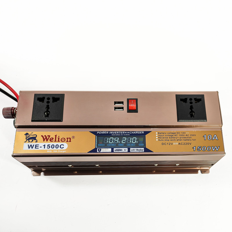 اینورتر شارژر ویلیون مدل WE-1500C10AMP ظرفیت 1500 وات - Image 3