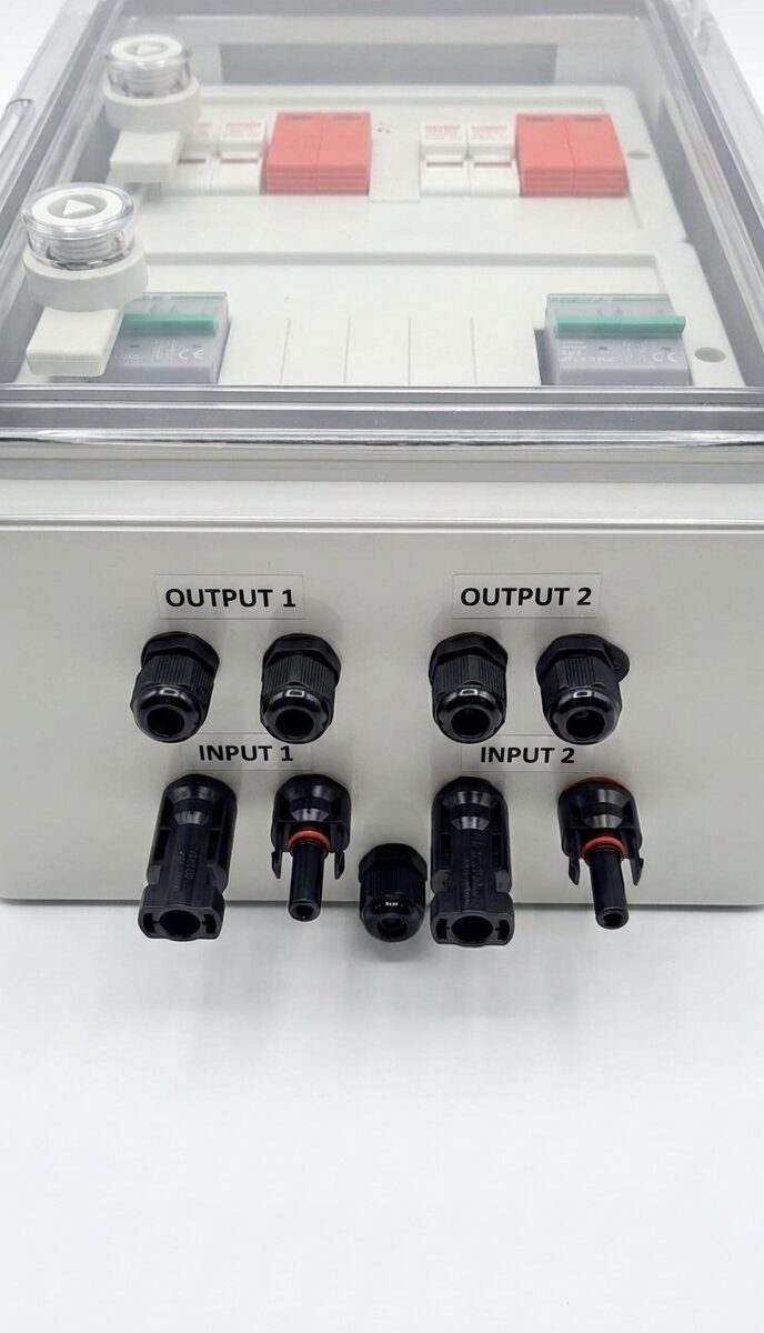 تابلو حفاظت DC Combiner Box خورشیدی (۲ استرینگ) MAXTRONIC POWER - Image 3